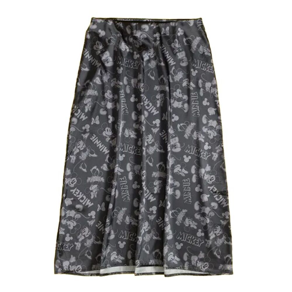 Disney Womens/Ladies Mickey Mouse & Minnie Mouse Patterned Satin Midi Skirt / Bl - Picture 1 of 3